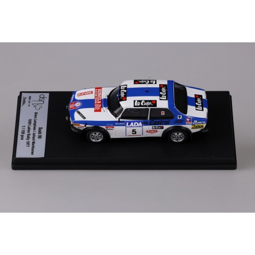 Saab 99 ems 2-door Rally 1977 - "5" white + blue